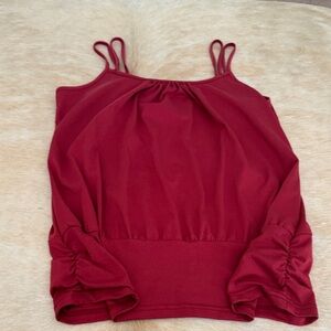 SHEIN Red Double Strap Camisole